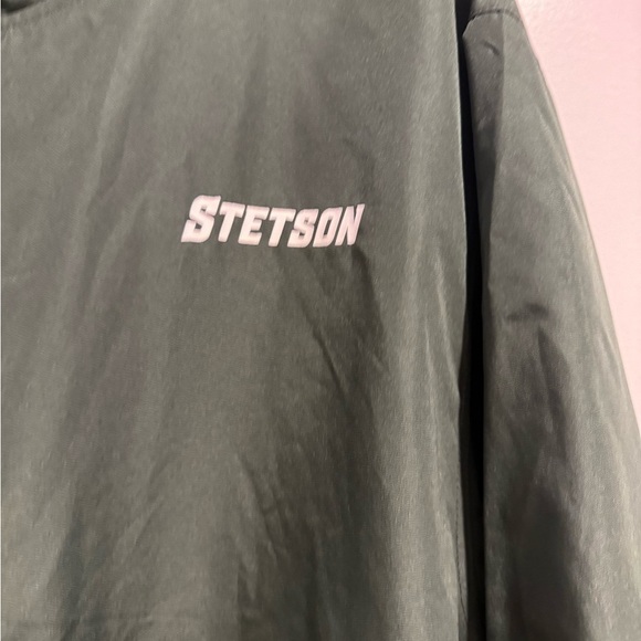 Stetson Dark Green Zip Up Windbreaker/Jacket with Hood - Picture 3 of 6